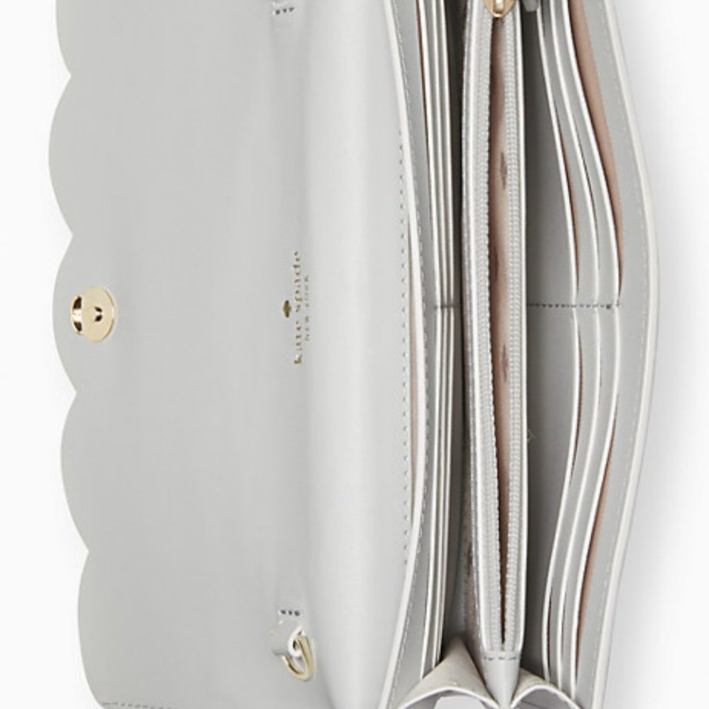 ♠️ Kate Spade White Dove Gemma Wallet On a Chain - Picture 4 of 4